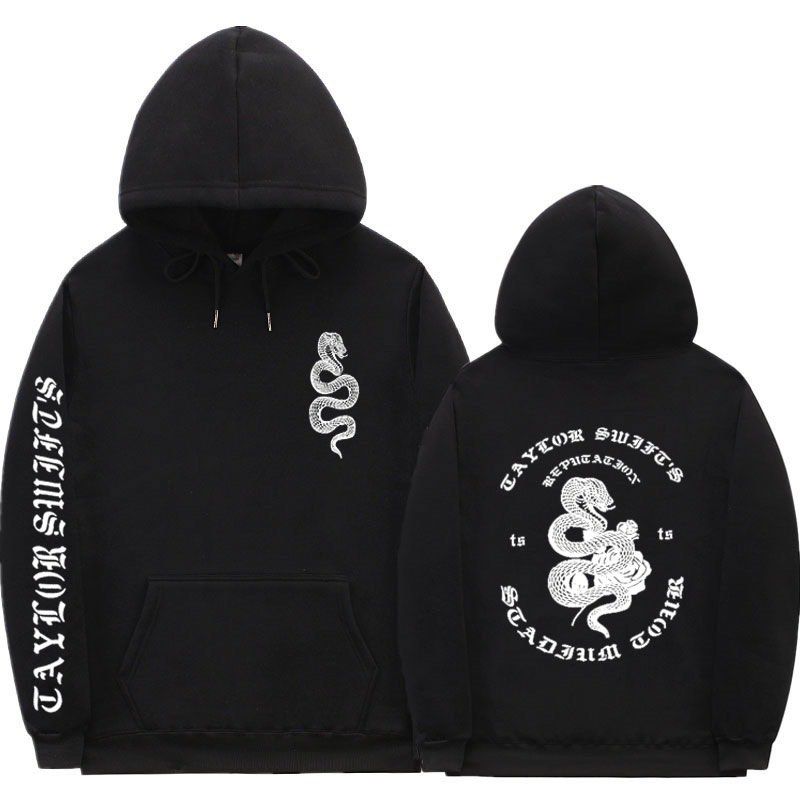 Taylor swift white tour hoodie with snake design deals