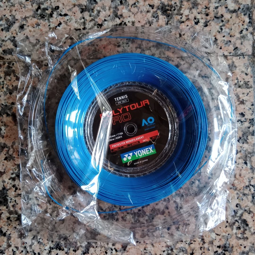 Tennis racquet strings, racket string reel Yonex made in Japan, Sports