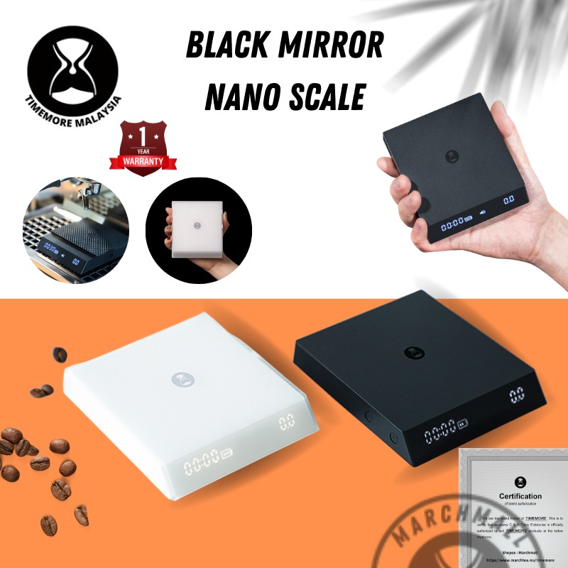 Timemore Black Mirror Nano Coffee Scale (Black) for Espresso and Pourover  Coffee, TV & Home Appliances, Kitchen Appliances, Coffee Machines & Makers  on Carousell