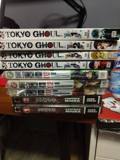 Tokyo Ghoul, One punch man, & Berserk