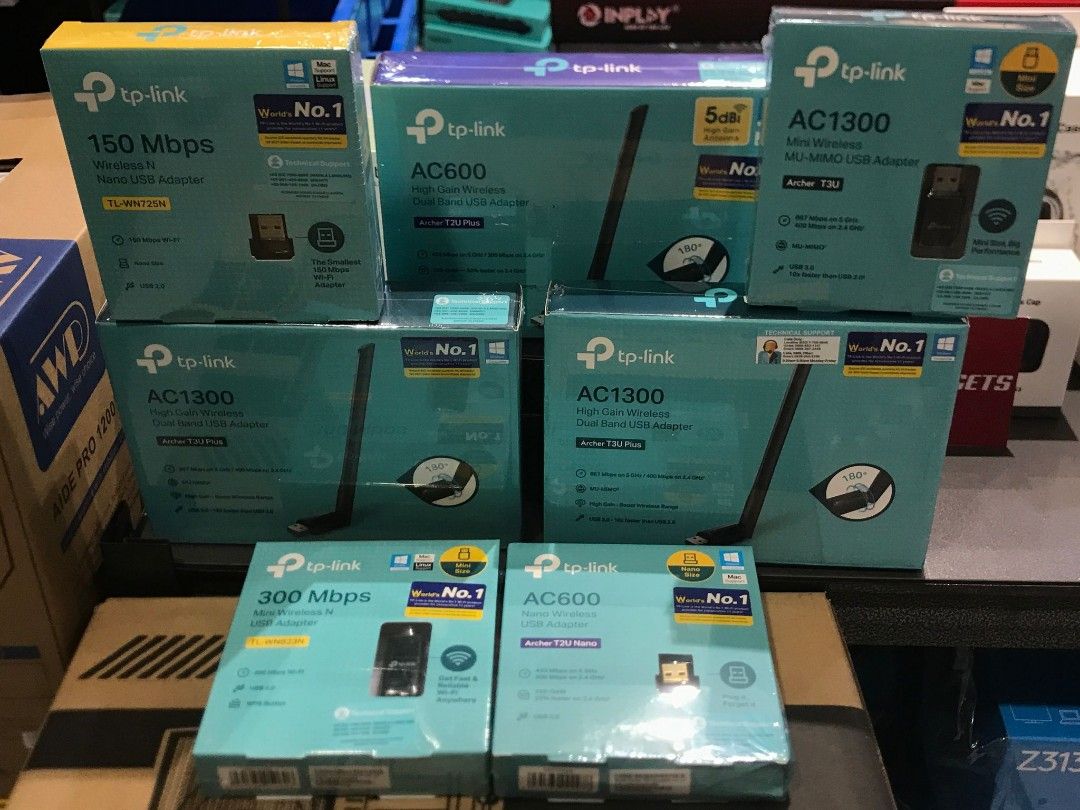 TP-Link WiFi dongle/receiver (Category: Networking) located in Makati City. Submitted by techubstoreandaccessories (Listing ID 1222083073, Image 3). Description: TP-Link Wi-Fi Dongle/Receiver Price starts @ 307.00 Onhand ready to ship‼️‼️ ✅BRANDNEW ORIGINAL & SEALED ✅ACTUAL PICTURE POSTED ✅ACCEPT WALK IN/PICK UP CLIENT (Mon-Fri 8am-7pm)( Saturday10am-4pm) 📍Location: Evangelista St. Makati City ✅ACCEPT BULK ORDERS WITH DISCOUNT ✅MODE OF PAYMENT: 
