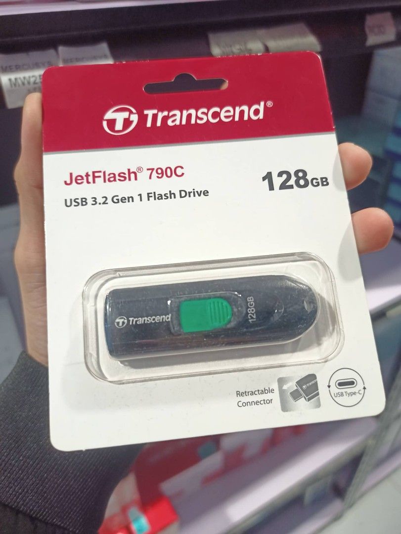 Transcend 128GB JF790C Type-C Flash Drive USB 3.2 TS128GJF790C (Category: Hard Disks & Thumbdrives) located in Makati City. Submitted by techubstoreandaccessories (Listing ID 1222232749, Image 1). Description: Transcend 128GB JF790C Type-C Flash Drive USB 3.2 TS128GJF790C Onhand ready to ship‼️‼️ ✅BRANDNEW ORIGINAL & SEALED ✅ACTUAL PICTURE POSTED ✅ACCEPT WALK IN/PICK UP CLIENT (Mon-Fri 8am-7pm)( Saturday10am-4pm) 📍Location: Evangelista St. Makat