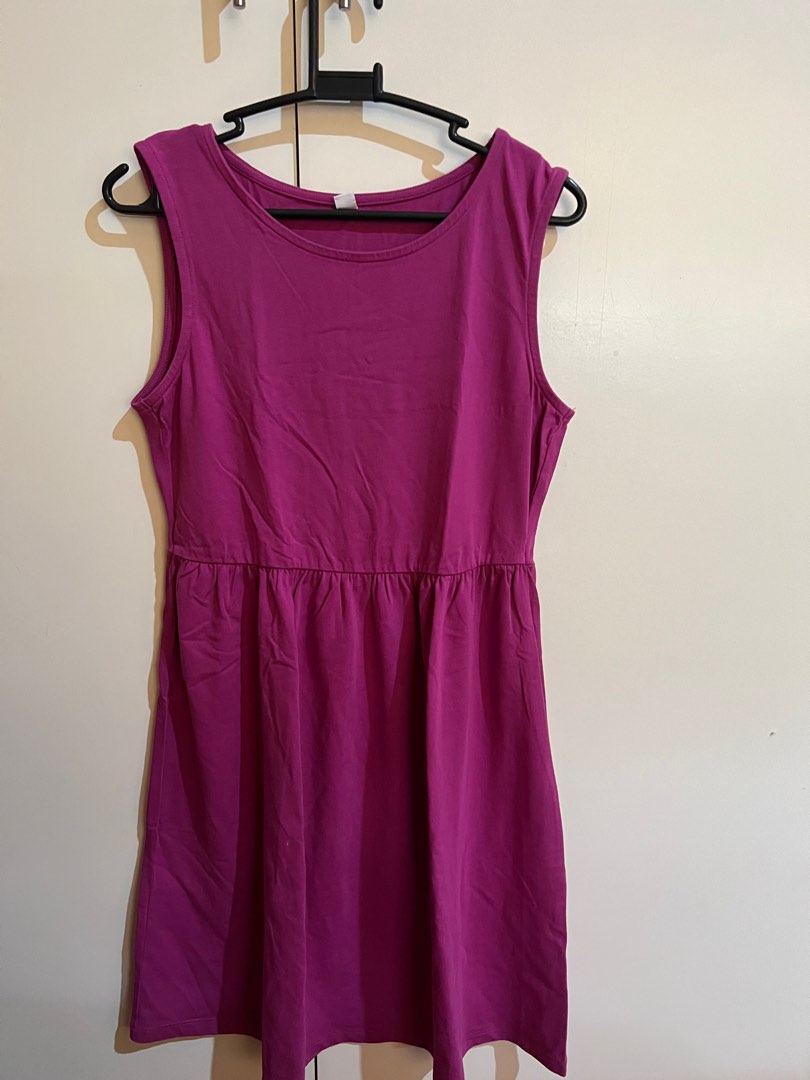 Uniqlo purple dress on Carousell