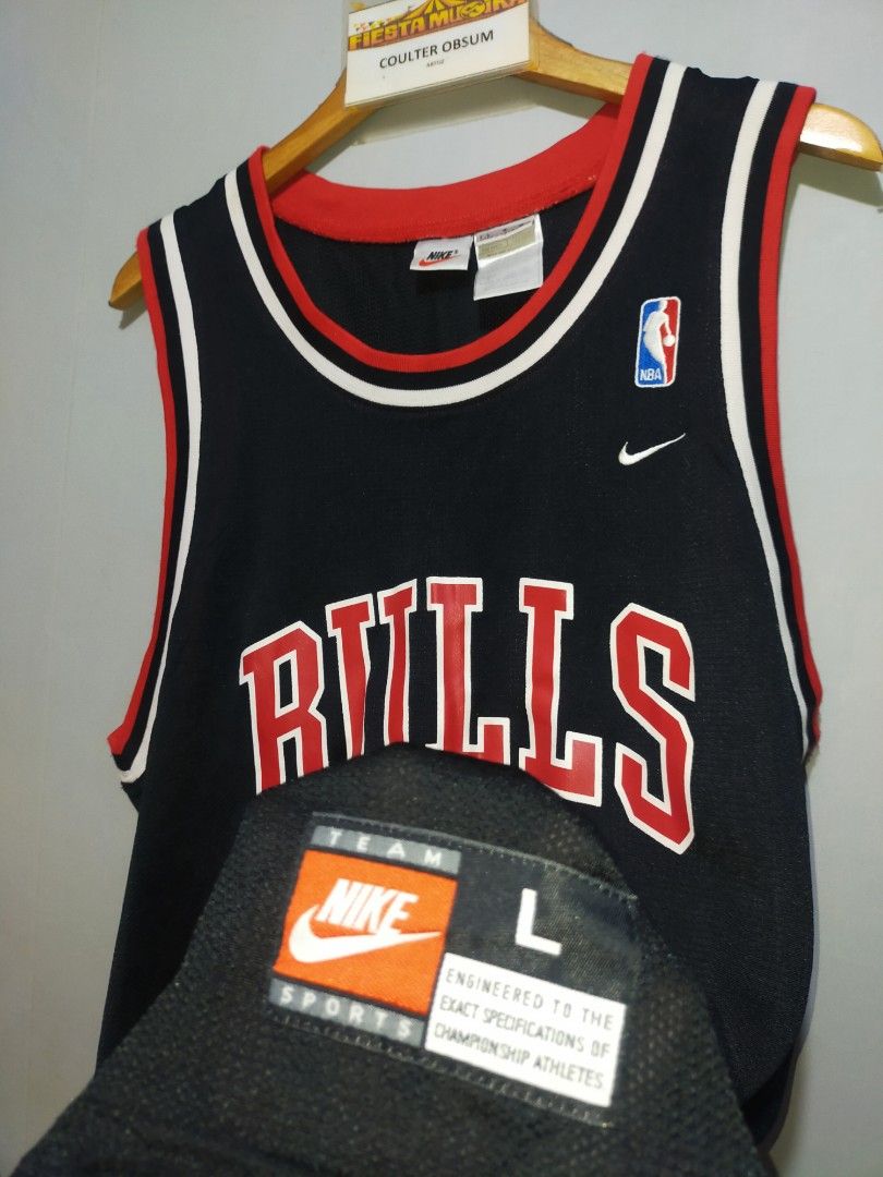 Nike Michael Jordan #23 Champion Jersey Large Chicago Bulls Basketball Nba  Jersey Sports Nike Jersey Bulls Red Sleeveless Size L