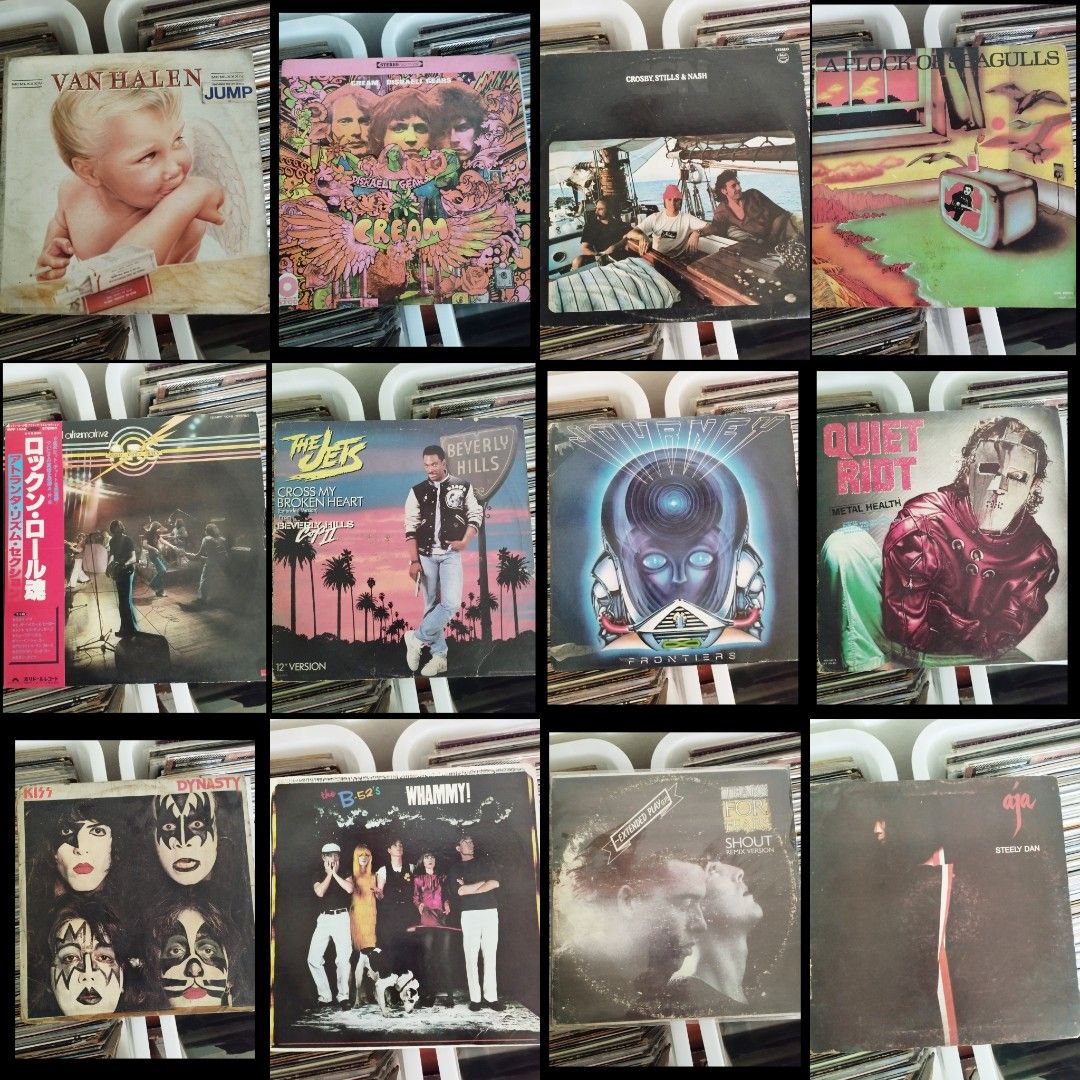 VINYL RECORD (Category: Vinyls) located in Valenzuela. Submitted by musiqueviberecords (Listing ID 1222143087, Image 1). Description: NEW ARRIVALS!!!💁❤️ Van Halen G/VG+/LOCAL P 750 Steely Dan G/VG+/LOCAL P 750 Cream VG+/NM/US P 1150 Crosby, Stills and Nash G/VG+/LOCAL P 500 Flock of Seagulls VG/VG+/LOCAL P 850 Ars VG+/VG+/JAPAN WITH OBI P 700 The Jets VG+/VG+/US P 500 Journey VG+/VG+/US P 750 Metal Health VG+/VG+/LOCAL P 800 Kiss F/VG+/LOCAL P 7