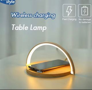 Wireless charger led lamp