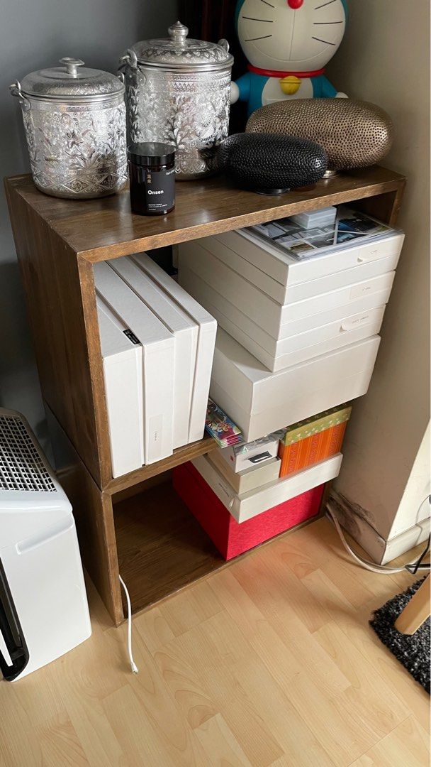 Wooden Shelving Boxes, Furniture & Home Living, Furniture, Shelves