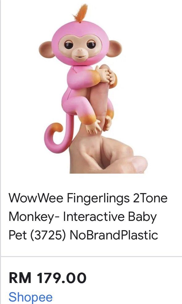 WOWWEE FINGERLINGS MONKEY Hobbies Toys Toys Games on Carousell