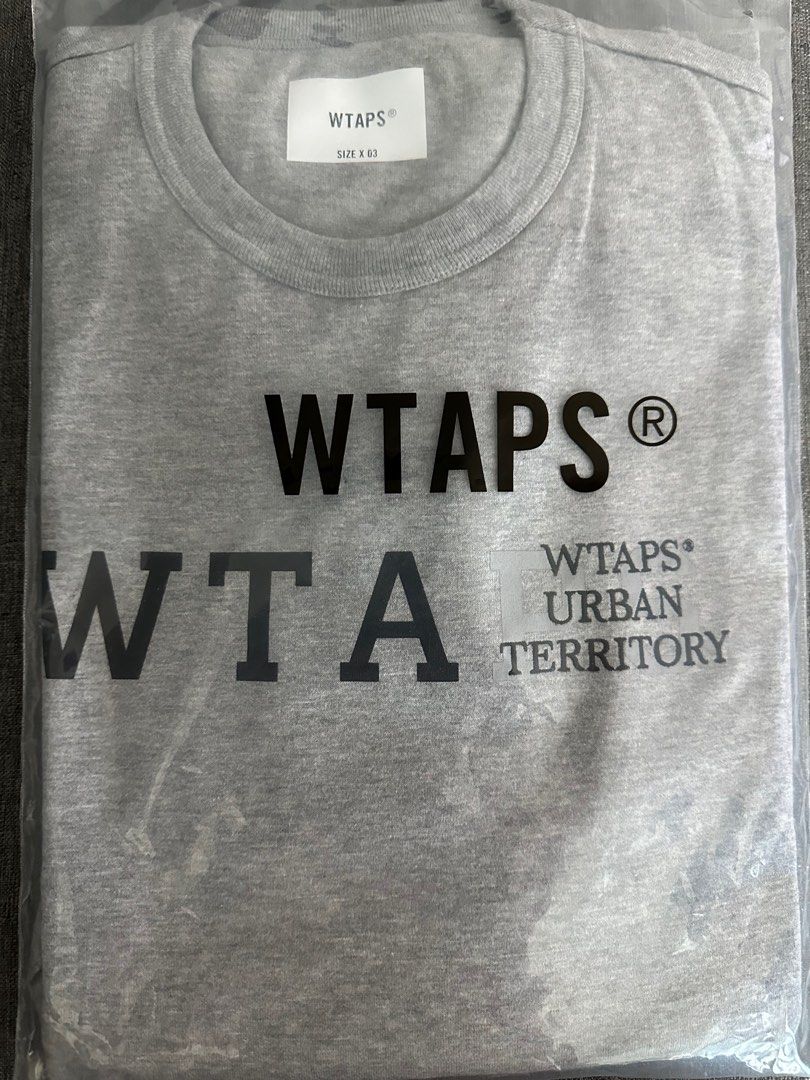 全新WTAPS DESIGN 01 LS GRAY L, 男裝, 上身及套裝, T-shirt
