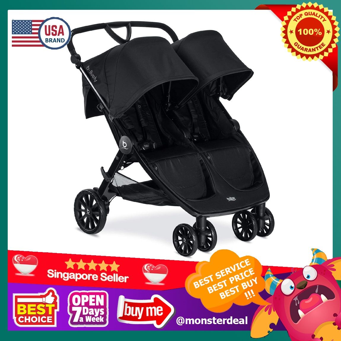 Britax hot sale stroller recline