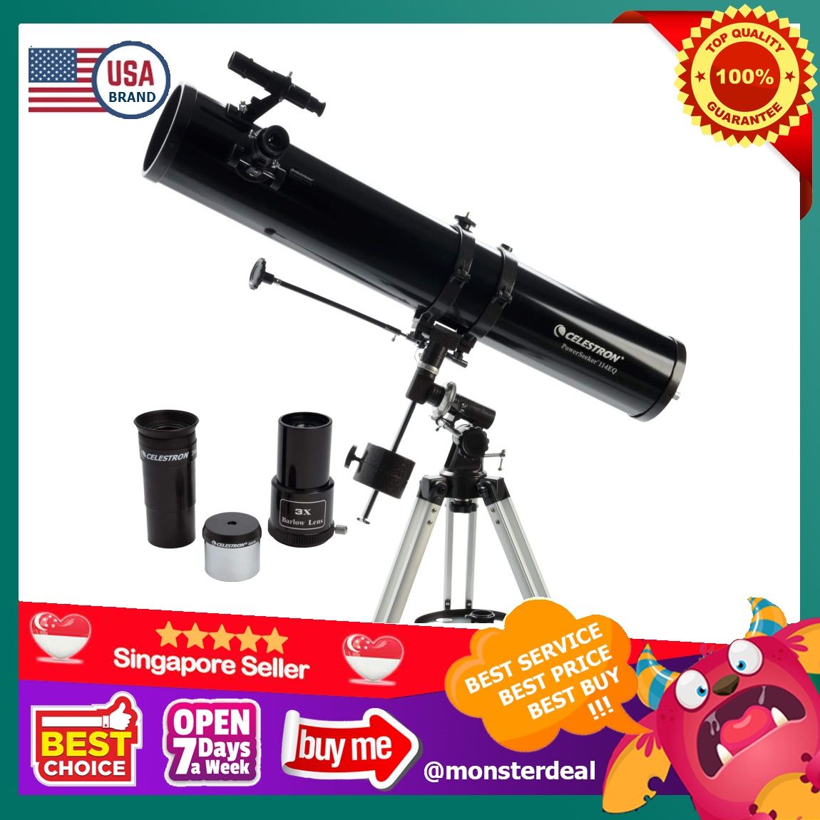 Celestron 21045 114mm equatorial powerseeker new arrivals telescope