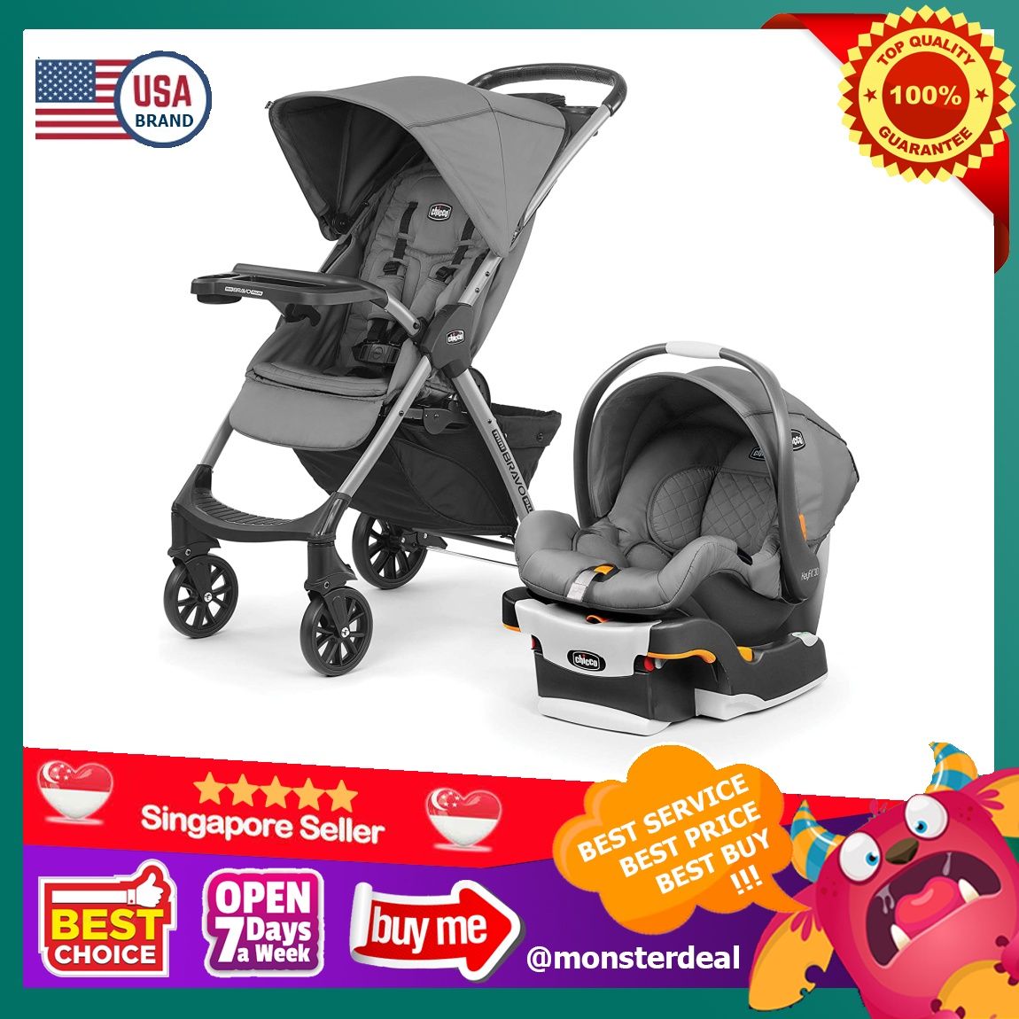 Chicco mini bravo clearance plus travel system bombay