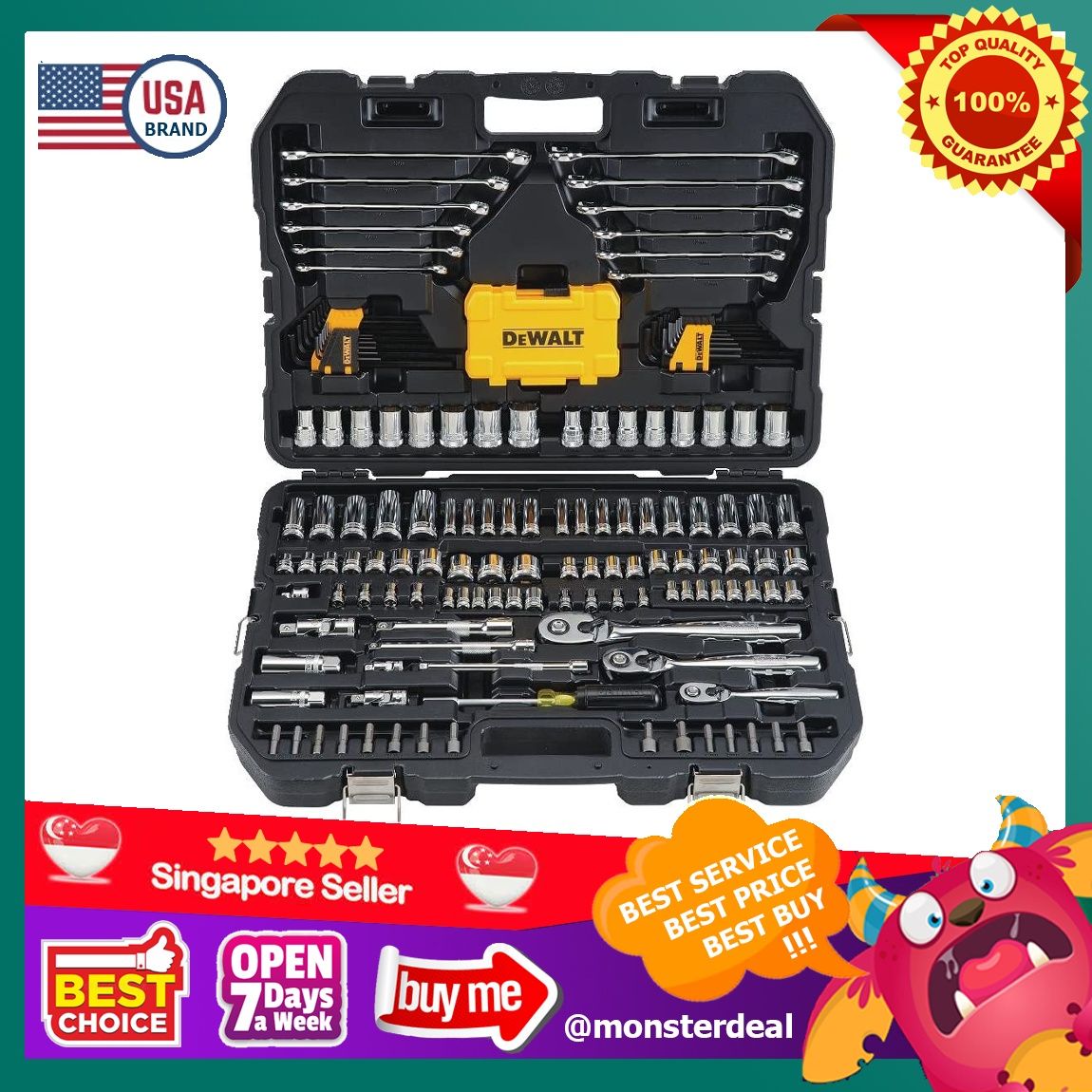 Dewalt 168 mechanics tool set on sale