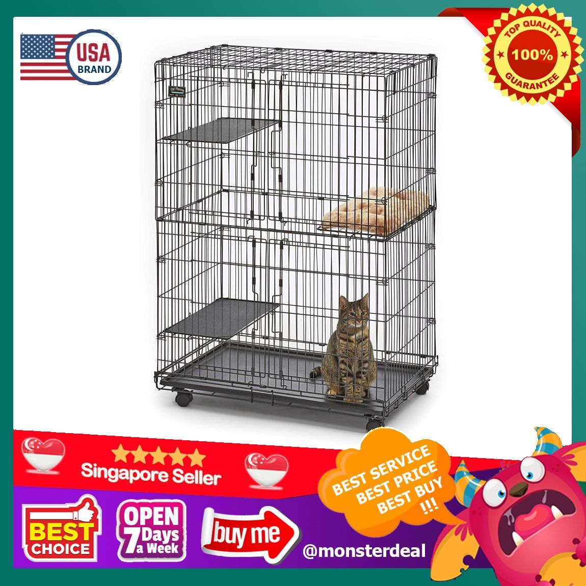 Midwest shop cat cage