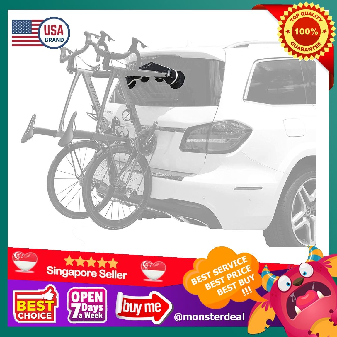 Suv bike 2025 rack no hitch