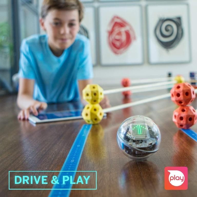 YBR Sphero BOLT App Enabled Robot Ball with Programmable Sensors LED Matrix Infrared Compass STEM Educational Toy for Kids Learn