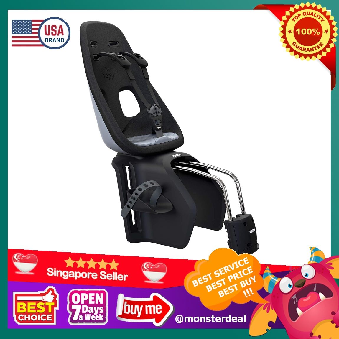 YBR Thule Yepp Nexxt Maxi Frame Mounted Child Bike Seat bicycle seat Computers Tech Parts Accessories Cables Adaptors on Carousell