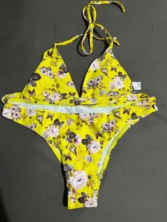 Yello Floral Swimsuit