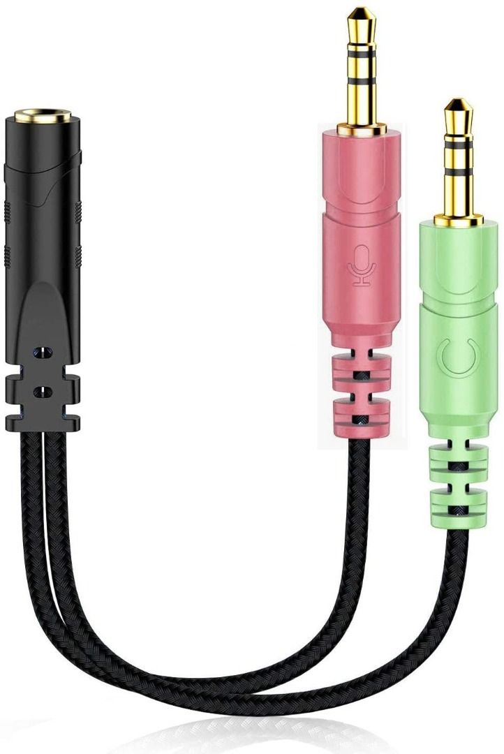 Yinsan Y Splitter Audio Cable for Headphones PC 3.5mm Jack