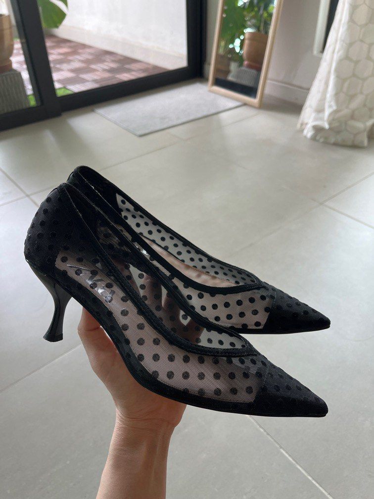 Polka dot deals heels zara