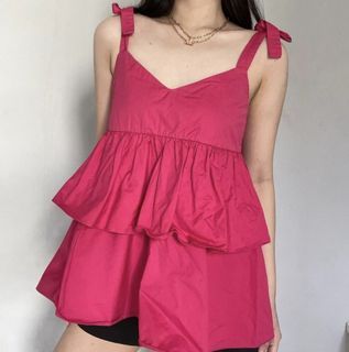 Zara top fuchia
