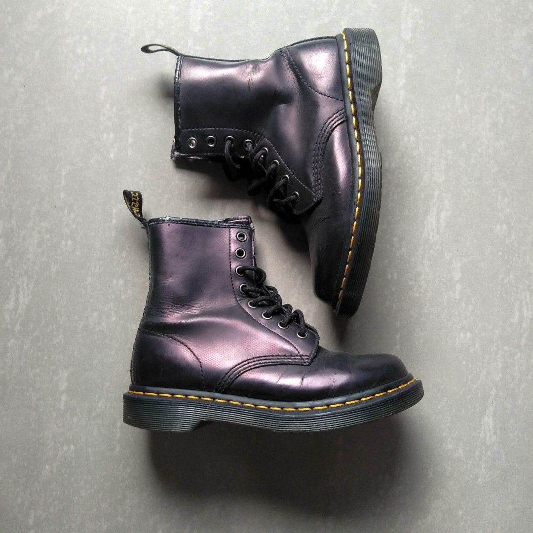 1460 DR. MARTENS PASCAL CHROMA LEATHER SHOES, Women's Fashion, Footwear, Boots Carousell