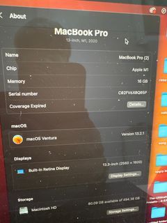 2020 macbook pro 13” 16gb 512gb