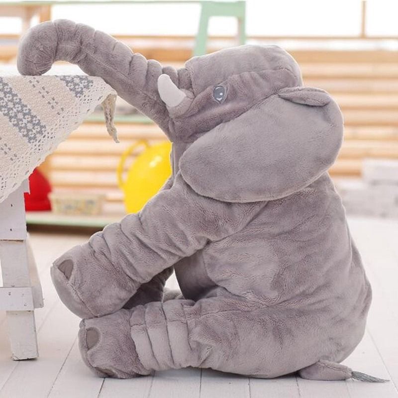 Elephant plush pillow top