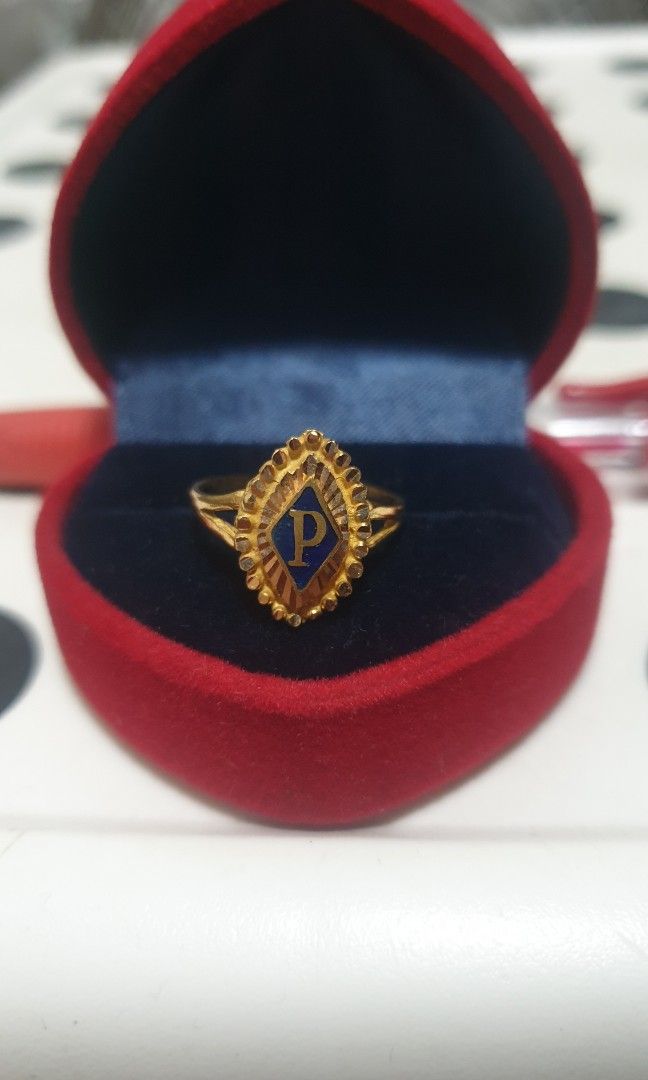 Gold ring with letter p new arrivals