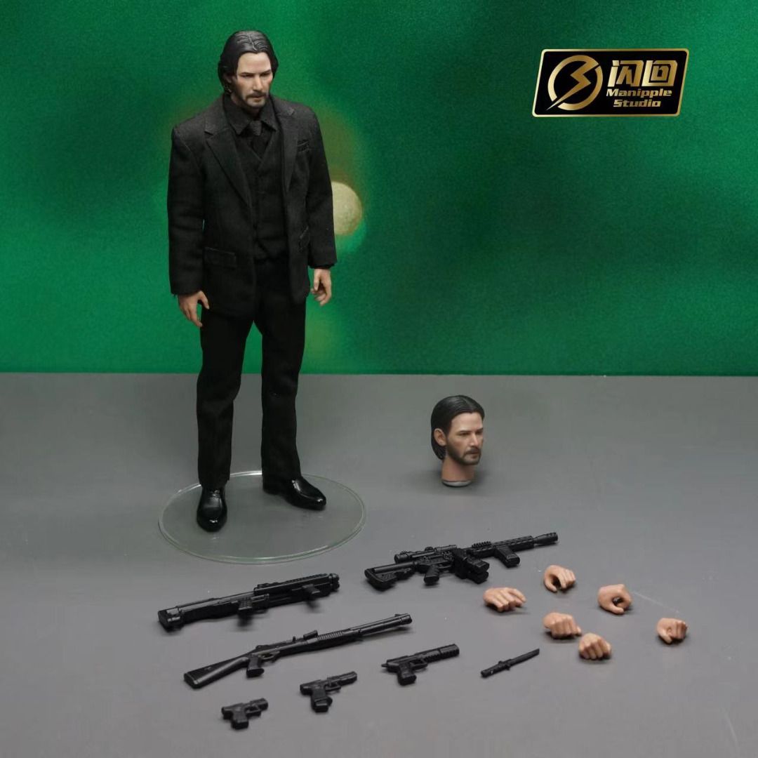 【美品】John Wick 閃回 Studio 1/12サイズ＋特典付き 預訂) 閃回工作室1/12 John Wick, 興趣及遊戲, 玩具& 遊戲類