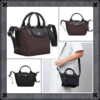 Le Pliage Energy XS Handbag Black - Recycled canvas (L1500HSR001)