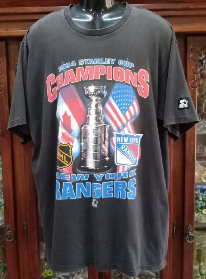 Vintage 90s New York Rangers 1994 NHL Stanley Cup T-shirt Mens XL 