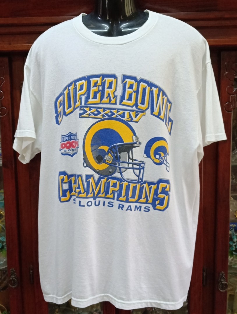 Y2K St. Louis Rams Super Bowl XXXIV Champs 2000 t-shirt Large