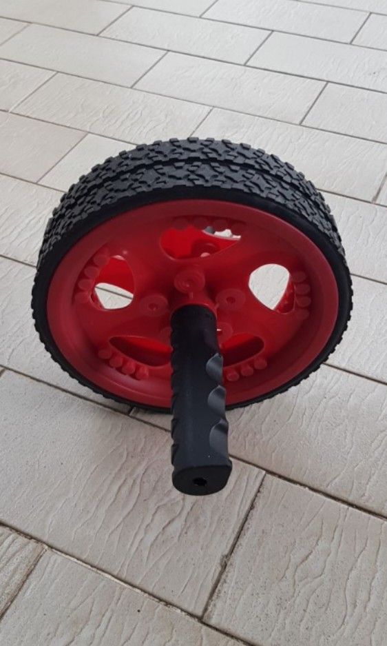 ABS WHEEL ROLLER EXERCISE WHEEL EASY GRIP HANDLES FOR CORE TRAINING