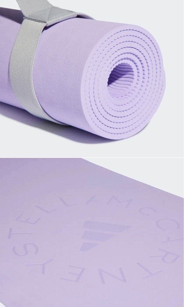 two-tone foam yoga mat, adidas by Stella McCartney