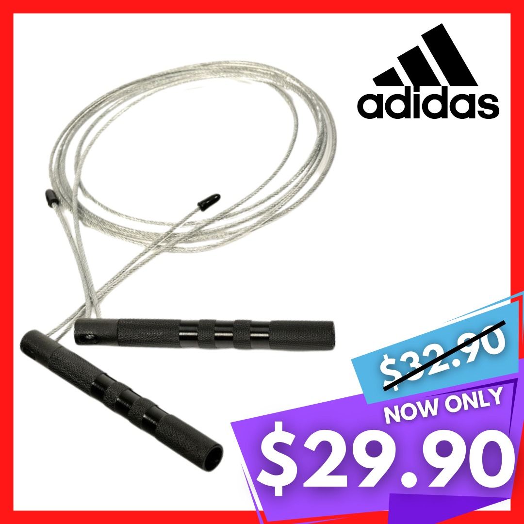 Adidas Cable Skipping Jump Rope ADRP-11016, Sports Equipment, Other ...