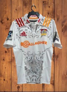 Adidas Chiefs Team Super Rugby Away 2016 Jersey Size 8 Player Issue with GPS Pocket Non Canterbury