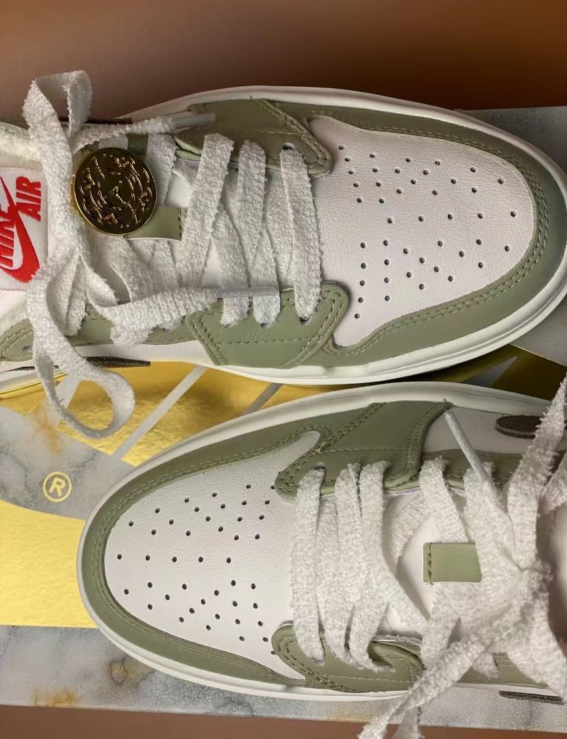 🔝Air Jordan 1 elevate low se year of the rabbit 女款綠白色, 女裝 