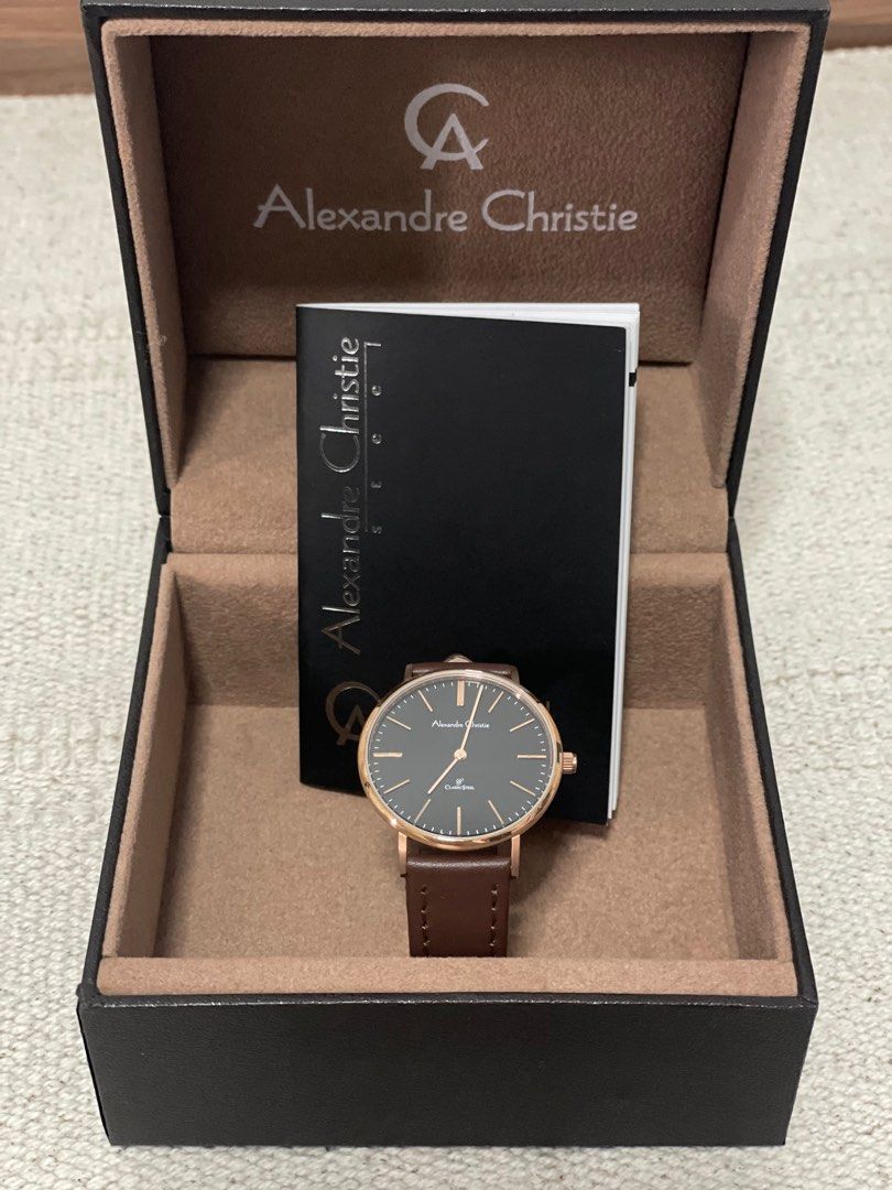 Alexandre christie hotsell leather watch