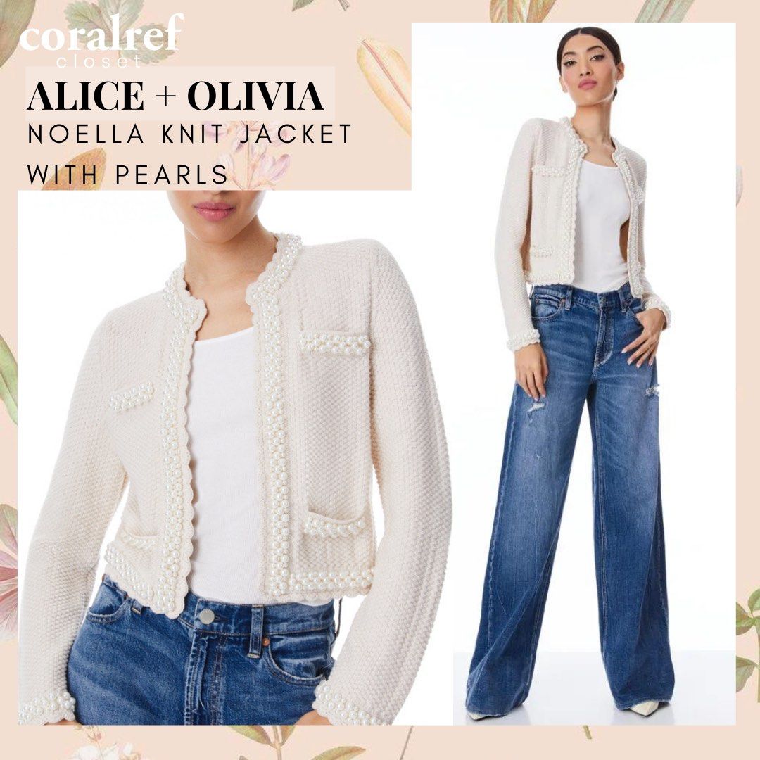 Alice and olivia new arrivals white jacket