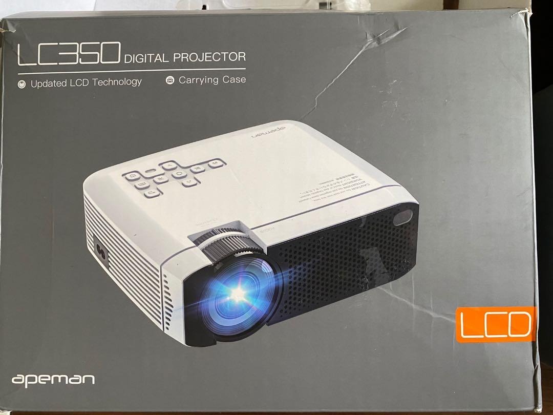 Apeman LC350 LCD projector, TV & Home Appliances, TV & Entertainment