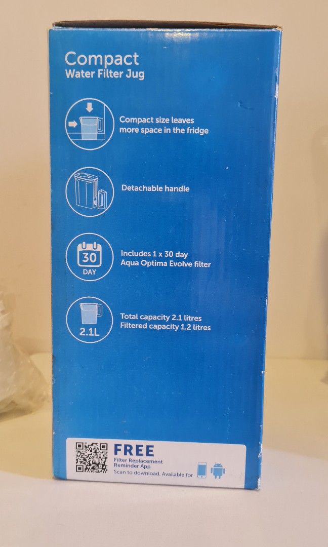 Aqua Optima Water Filter Jug, Furniture & Home Living, Bathroom