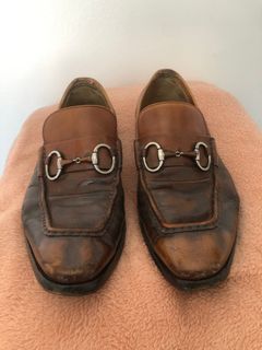 (Authentic) GUCCI brown leather shoes