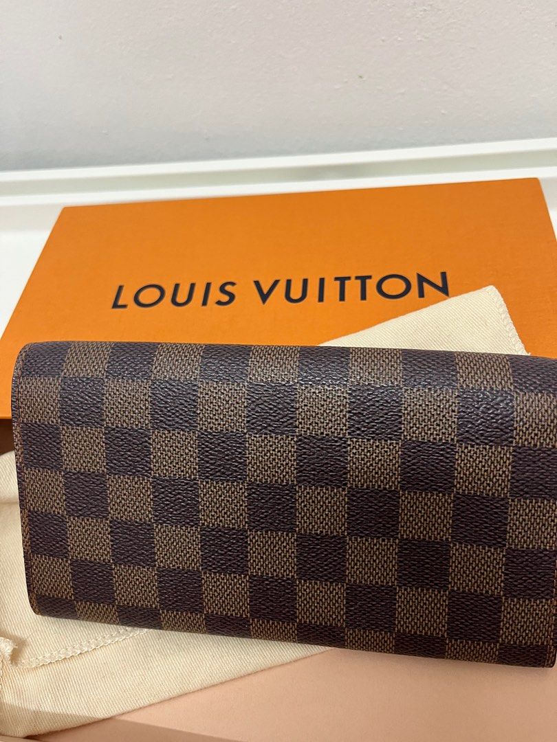 Authentic Louis Vuitton Damier Portefeuille Sarah Wallet – Relics