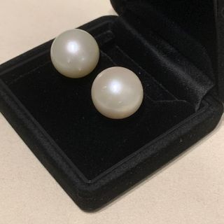 (SALE) Authentic White SOUTH SEA Pearl 16mmEarrings 14K White Gold
