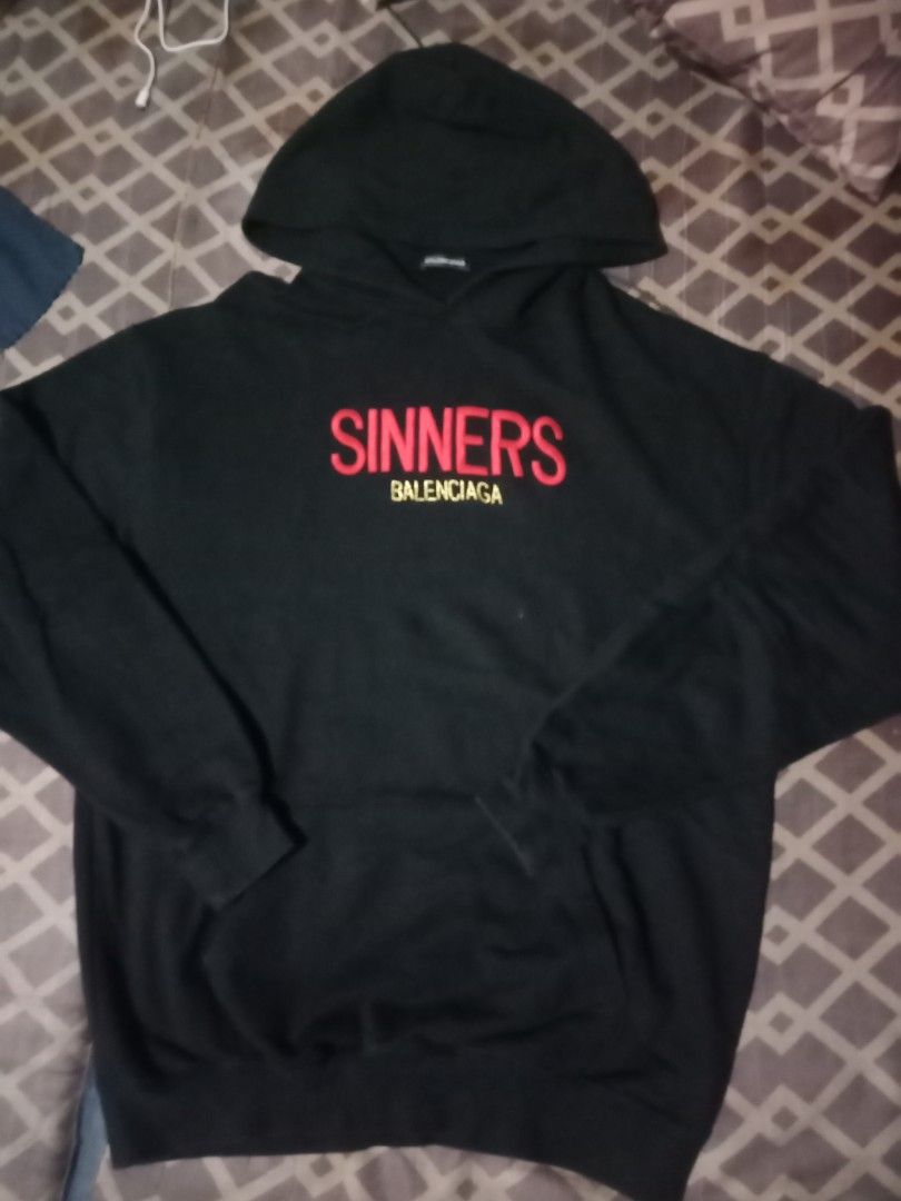 Balenciaga Sinners Hoodie Men s Fashion Tops Sets Hoodies on