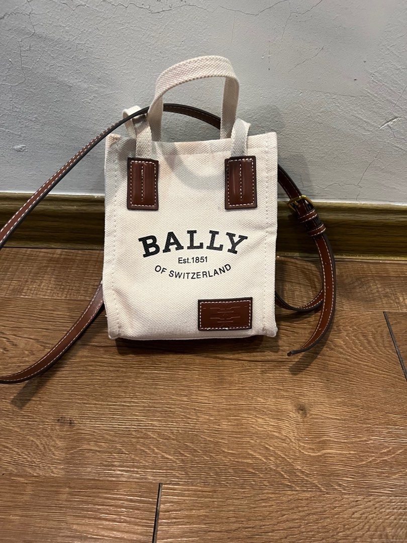 Bally canvas tote best sale bag
