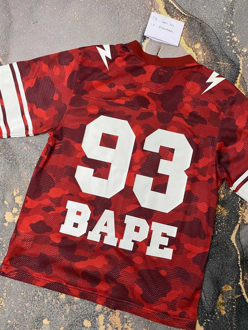 Bape x Champion Jersey Red Camo