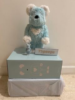 Bearbrick baby blue valmeer 400% 100%
