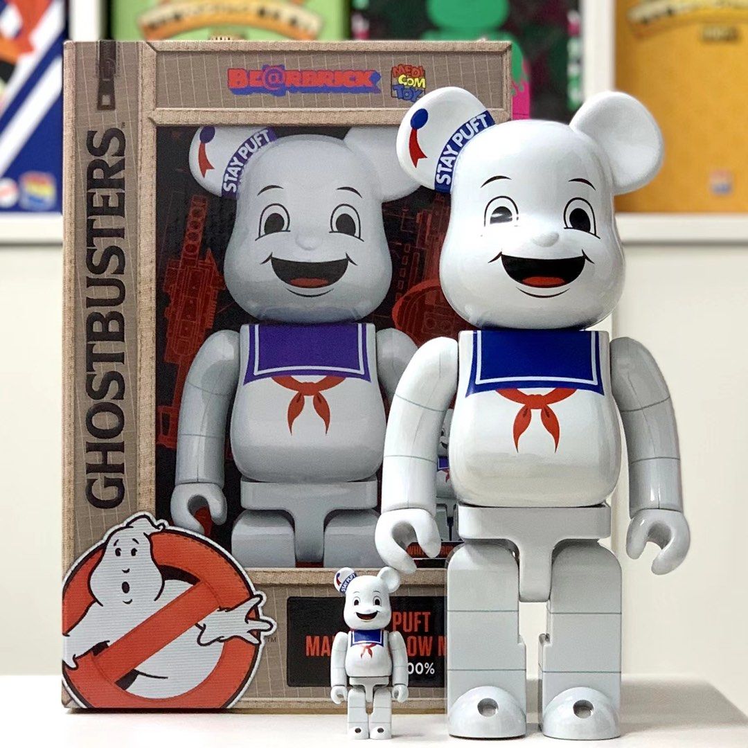 Be@rbrick Ghostbusters Stay Puft Marshmallow White Chrome ver. 100
